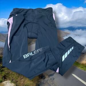 Baleaf Womens Sz Small Cycling Bike Capri Shorts Padded Spin Mountain Black